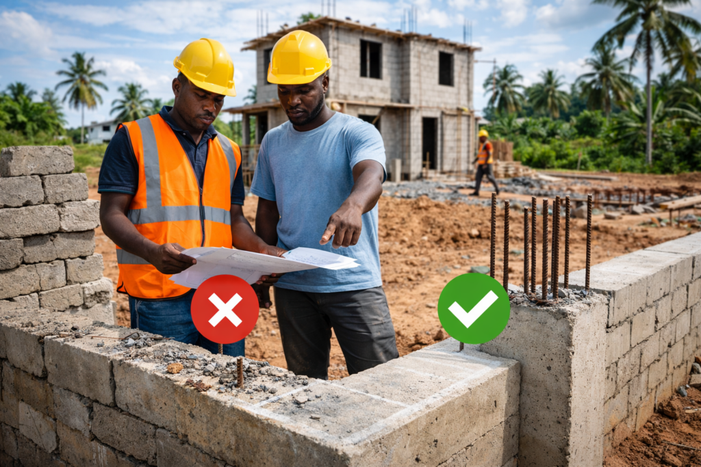 Erreurs fréquentes sur un chantier de construction de maison au Gabon